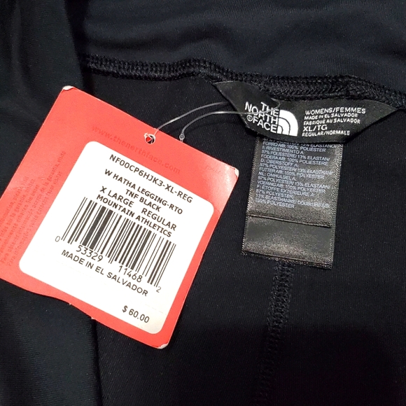 The North Face Hatha Leggings Black Women XL NEW - Picture 5 of 9